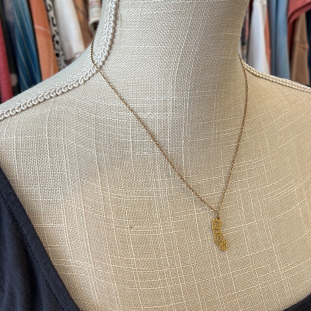 Gold California Charm Necklace - Picture 3 of 8